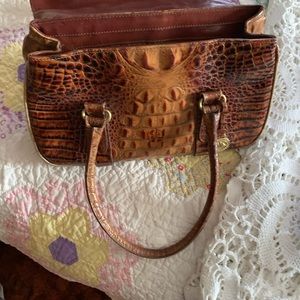 Brahmin vintage Tory handbag in toasted almond